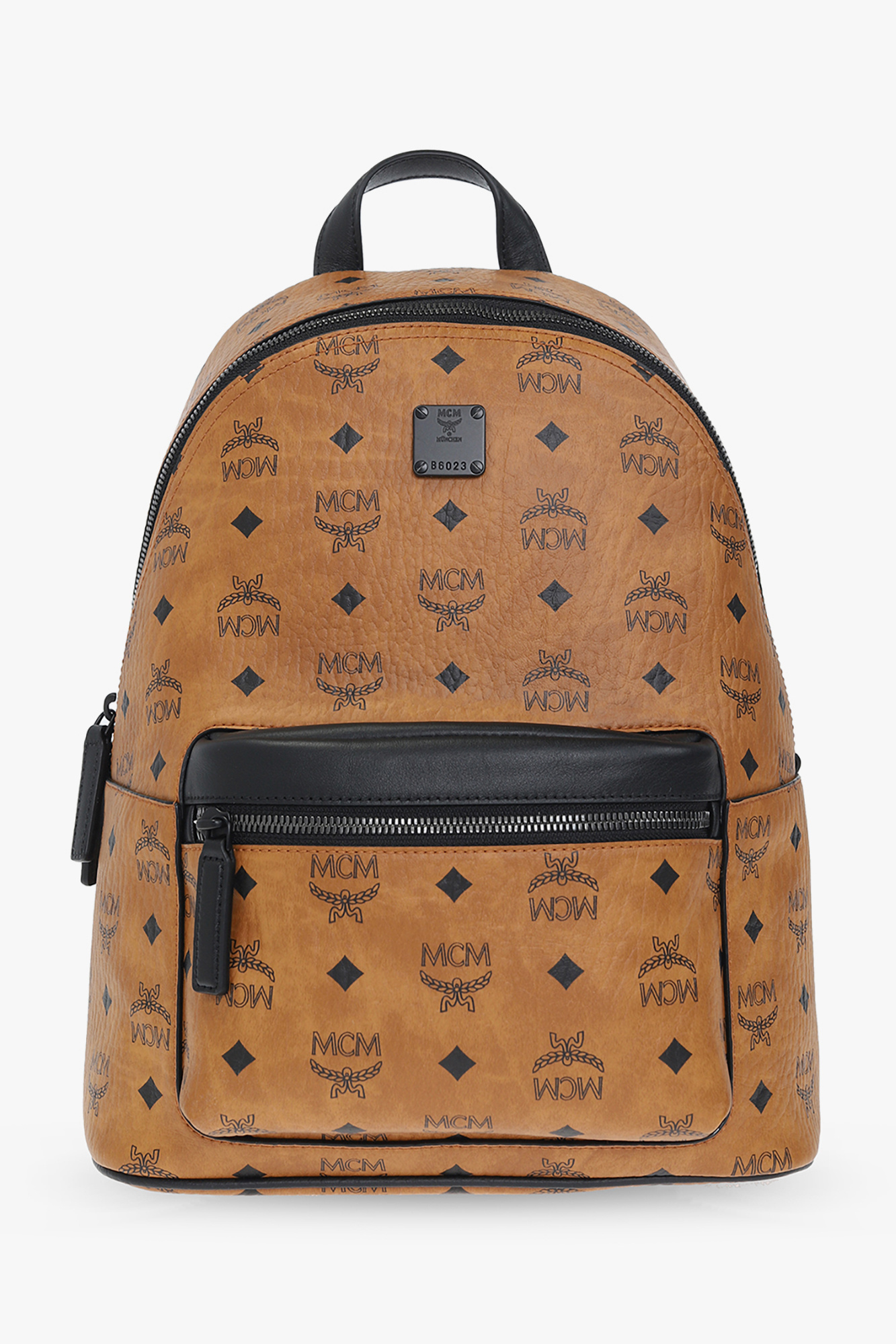 Brown Stark PVC backpack with logo MCM IetpShops SA Pre